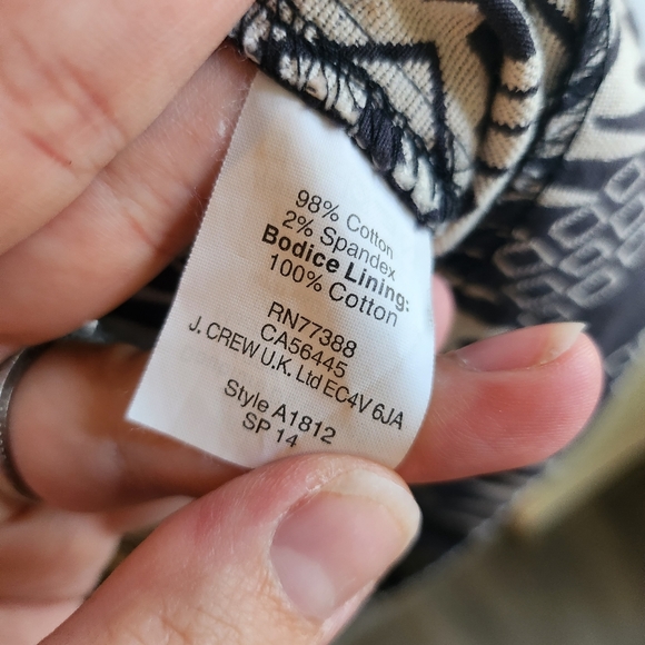 J.Crew Aztec Pattern Mini Dress with Pockets - Picture 6 of 9